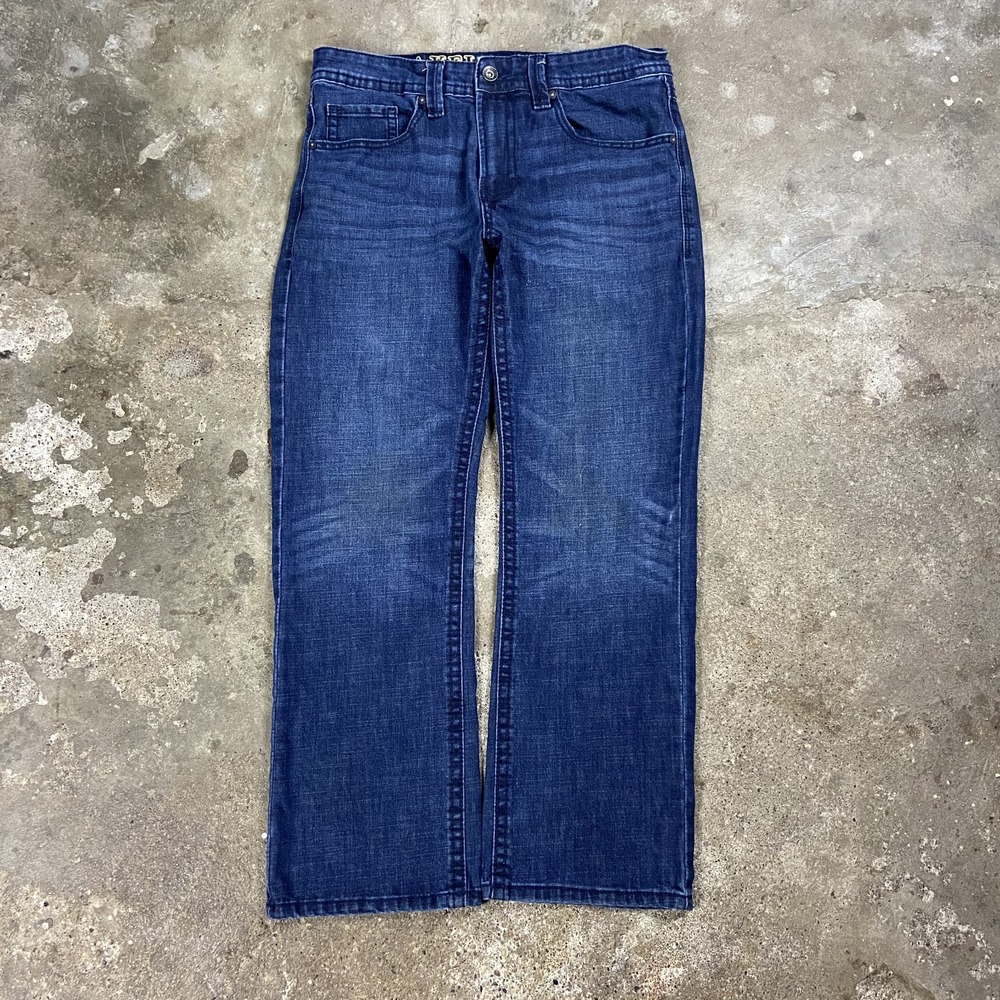 Y2K TK Axel Jeans Size 34x32 Blue Denim Medium Wash Slim Boot Cut Fit